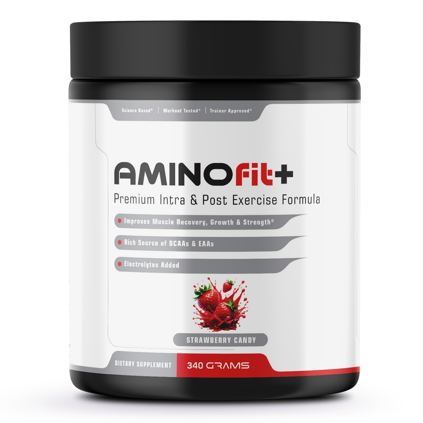 AMINOfit+ |  Muscle Recovery Formula (Strawberry Candy Flavour)