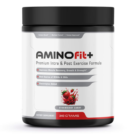 AMINOfit+ |  Muscle Recovery Formula (Strawberry Candy Flavour)